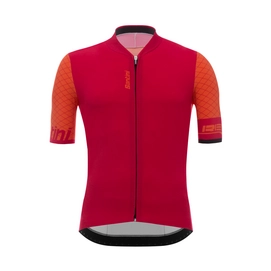 Fietsshirt Santini Men Redux Short Sleeve Red