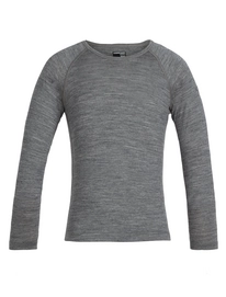 Ondershirt Icebreaker Kids 200 Oasis LS Crewe Gritstone Heather