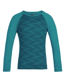 Ondershirt Icebreaker Kids 200 Oasis LS Crewe Curve Kingfisher Arctic Teal