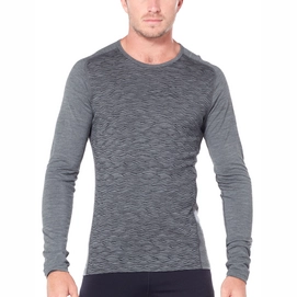 Ondershirt Icebreaker Mens 200 Oasis Deluxe Raglan LS Crewe Fall Line Gritstone Heather