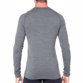 Ondershirt Icebreaker Mens 200 Oasis Deluxe Raglan LS Crewe Fall Line Gritstone Heather