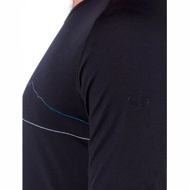 Ondershirt Icebreaker Mens 200 Oasis Deluxe Raglan LS Crewe Single Line Ski Black