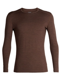 Ondershirt Icebreaker Mens 200 Oasis LS Crewe Bronze Heather