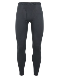 Lange Unterhose Icebreaker 260 Tech Leggings w Fly Monsoon Black Herren