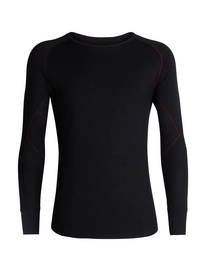 Ondershirt Icebreaker Mens 260 Zone LS Crewe Black