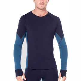 Ondershirt Icebreaker Mens 260 Zone LS Crewe Midnight Navy Prussian Blue