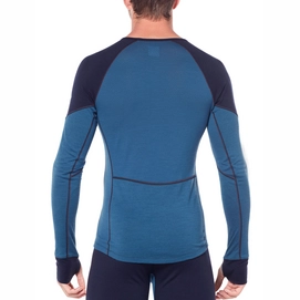 Ondershirt Icebreaker Mens 260 Zone LS Crewe Midnight Navy Prussian Blue