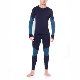 Ondershirt Icebreaker Mens 260 Zone LS Crewe Midnight Navy Prussian Blue