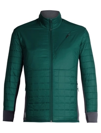Jacke Icebreaker Helix LS Zip Dk Pine Monsoon Herren