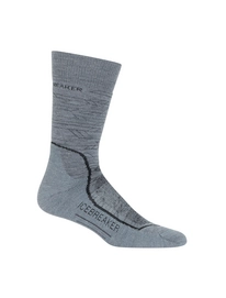 Chaussettes Icebreaker Mens Hike + Medium Crew Lava Twister Heather Black Monsoon