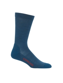 Sokken Icebreaker Mens Lifestyle Light Crew Prussian Blue Chili Red