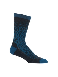 Sokken Icebreaker Mens Lifestyle Light Crew GFX Jet Heather Prussian Blue