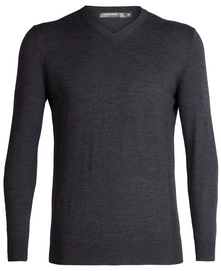 Trui Icebreaker Mens Shearer V Sweater Char Heather