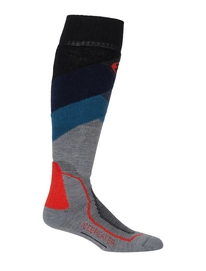 Skisocken Icebreaker Ski + Medium OTC Glades Twister Heather Fathom Heather Chili Red Herren