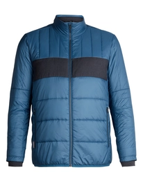 Jacket Icebreaker Mens Stratus X Prussian Blue Jet Heather