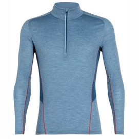 Ondershirt Icebreaker Mens Strike Lite LS Half Zip Granite Blue Heather