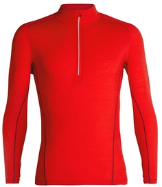 Ondershirt Icebreaker Mens Strike Lite LS Half Zip Chili Red Monsoon