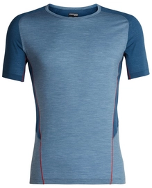 Funktionsunterhemd Icebreaker Strike Lite SS Crewe Granite Blue Heather Herren