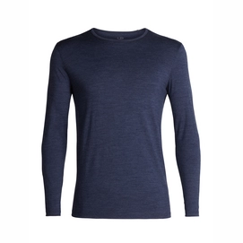 Long Sleeve T-Shirt Icebreaker Mens Tech 200 LS Crewe Fathom Heather