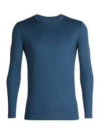 T-shirt à Manches Longues Icebreaker Mens Tech Lite LS Crewe Prussian Blue