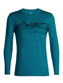 Longsleeve Icebreaker Mens Tech Lite LS Crewe Pyrenees Alpine