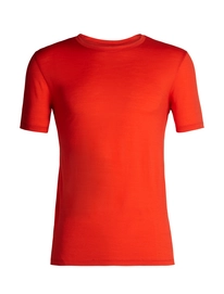 T-Shirt Icebreaker Mens Tech Lite SS Crewe Chili Red