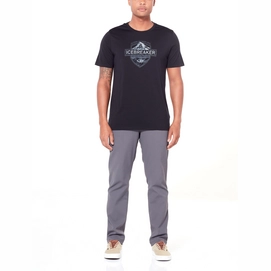 T-Shirt Icebreaker Mens Tech Lite SS Crewe Alpine Crest Black