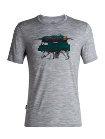 T-Shirt Icebreaker Homme Tech Lite SS Crewe Arctic Explorers Metro Heather