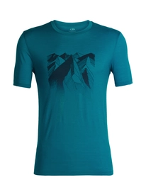 T-Shirt Icebreaker Mens Tech Lite SS Crewe Geometry of Geology Alpine