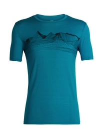 T-Shirt Icebreaker Mens Tech Lite SS Crewe Pyrenees Alpine