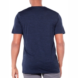 T-Shirt Icebreaker Mens Tech Lite SS Crewe Sum of Parts Dk Night Heather