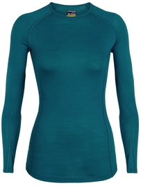 Sous-vêtement Icebreaker Womens 150 Zone LS Crewe Kingfisher Arctic Teal