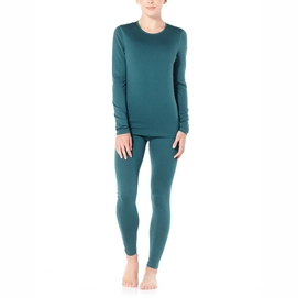 Ondershirt Icebreaker Womens 200 Oasis LS Crewe Kingfisher