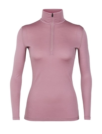 Ondershirt Icebreaker Womens 200 Oasis LS Half Zip Opal