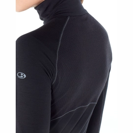 Ondershirt Icebreaker Womens 200 Zone LS Half Zip Black Mineral