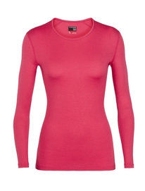 Undershirt Icebreaker Womens 260 Tech LS Crewe Prism