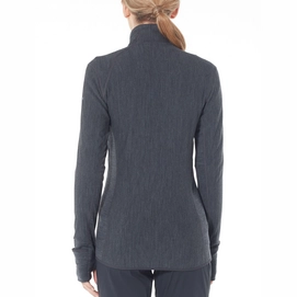 Vest Icebreaker Womens Descender LS Zip Jet Heather Prism