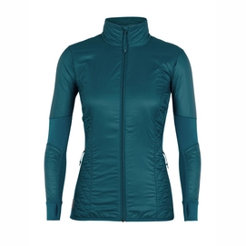 Jacke Icebreaker Helix LS Zip Kingfisher Jet Heather Damen