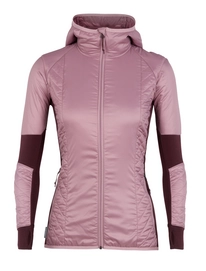 Jacke Icebreaker Helix LS Zip Hood Opal Velvet Jet Heather Damen