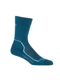Sokken Icebreaker Womens Hike+ Light Crew Kingfisher Midnight Navy Dew