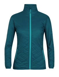 Jacke Icebreaker Hyperia Lite Jacket Kingfisher Arctic Teal Damen