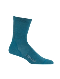 Sokken Icebreaker Womens Lifestyle Ultra Light Crew Kingfisher Blizzard Heather