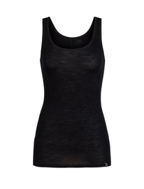 Tanktop Icebreaker Womens Luxe Rib Long Tank Black
