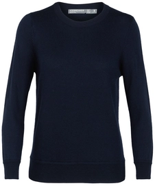 Trui Icebreaker Womens Muster Crewe Sweater Midnight Navy