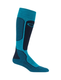 Skisokken Icebreaker Womens Ski+ Light OTC Arctic Teal Midnight Navy Kingfisher
