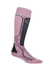 Skisokken Icebreaker Womens Ski+ Light OTC Opal Velvet Jet Heather