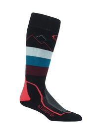 Skisocken Icebreaker Ski + Medium OTC GFX Black Prism Velvet Damen