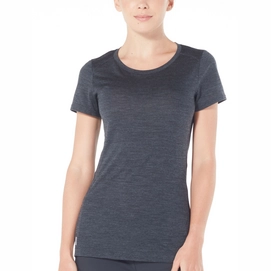 T-Shirt Icebreaker Womens Sphere SS Low Crewe Black Heather