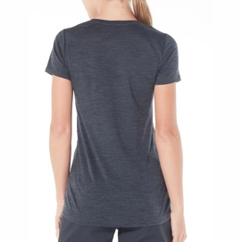 T-Shirt Icebreaker Womens Sphere SS Low Crewe Black Heather