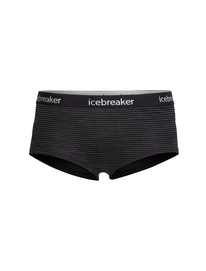 Unterhose Icebreaker Sprite Hot pants Black Snow Stripe Damen